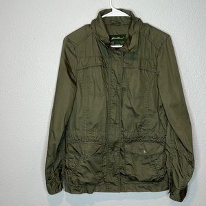 Eddie Bauer Olive Green Army Jacket